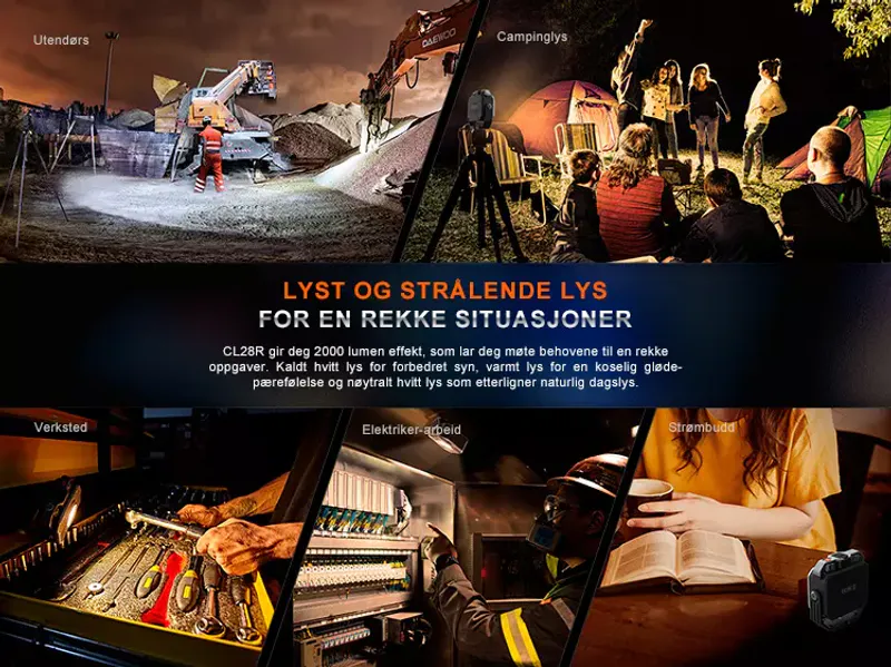 Fenix CL28R lanterne multifunksjonell lykt