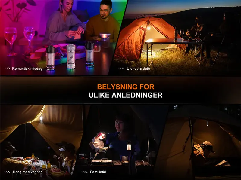 Fenix CL22R campinglykt grønn